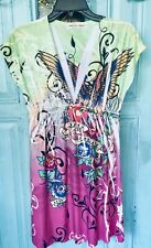 Vestido de Páscoa feminino multicolorido tamanho M inspirado em Ed Hardy confortável comprar usado  Enviando para Brazil