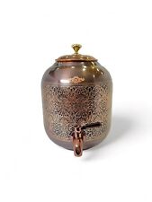 Dispensador de agua de cobre puro recipiente antiguo para la salud Ayurveda 4 L, usado segunda mano  Embacar hacia Argentina