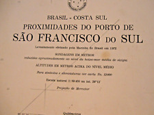 Usado, MAPA/GRÁFICO DE NAVEGAÇÃO VINTAGE # 1 830 SÃO FRANCISCO DO SUL - BRASIL comprar usado  Enviando para Brazil