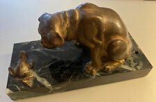 Antique bronze bulldog for sale  Shipping to Ireland