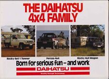 Usado, 1989 DAIHATSU 4x4 Australian 6 Page Range Brochure ROCKY 1 TONNER WAGON FEROZA  comprar usado  Enviando para Brazil