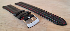 OMEGA REDUCED SPEEDMASTER SCHUMACHER BLACK WATCH STRAP STRAP mm.18 + BUCKLE for sale  Shipping to South Africa
