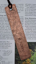 Copper bookmark recycled for sale  UK