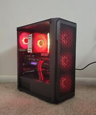 Red and Black Custom Gaming PC, used for sale  Shipping to South Africa