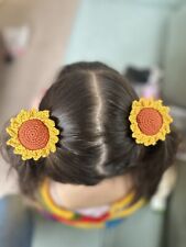 Handmade crochet sunflower for sale  WITHAM