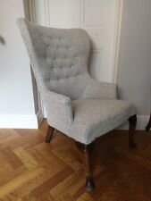 Vintage reupholstered armchair for sale  NEWBURY