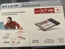 Notebook Belkin F5d7010 Wireless G 802.11g PCMCIA Placa de Rede WIFI NOVO comprar usado  Enviando para Brazil