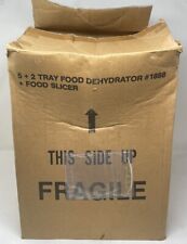 Desidratador de alimentos vintage 5+2 bandejas #1888 fatiador de alimentos na caixa carne frutas secas espasmódicas, usado comprar usado  Enviando para Brazil