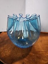 Blue crackle glass for sale  Garrison