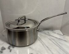 Mauviel Stainless Steel 2.5qt Saucepan With Lid France Exc, used for sale  Shipping to South Africa