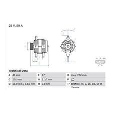 Cashback bosch alternator for sale  BIRMINGHAM