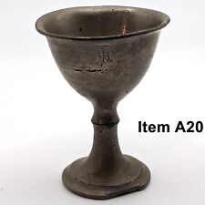 Used, Miniature Pewter Chalice Vintage Miniature Pewter Goblet Vintage Pewter for sale  Shipping to South Africa