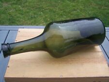 bouteille ancienne verre soufflé Magnum 19ème antique glass bottle flowerpot 19e d'occasion  Querrien