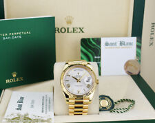 ROLEX - 18kt Gold Day Date 40 President Silver Roman 228238 - SANT BLANC comprar usado  Enviando para Brazil