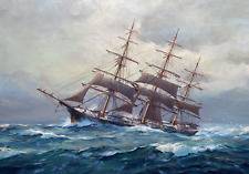 Nautical oil painting for sale  Saint Clair Shores