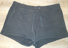 Usado, Shorts de malha feminino Terra & Sky plus size 3X (24W-26W) preto puxar cordão comprar usado  Enviando para Brazil