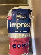 Silentnight  Impress 2.5cm Mattress Topper Orthopaedic Memory Foam Double for sale  Shipping to South Africa