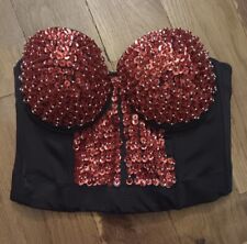 Red sequined strapless for sale  Morrow