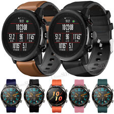 Pulseira de relógio de couro silicone para Moto 360 46mm Fossil Q Amazfit Stratos 2S comprar usado  Enviando para Brazil