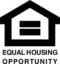 Usado, Calcomanía de vinilo de pared símbolo de igualdad de oportunidades de vivienda de 1 color ventana segunda mano  Embacar hacia Mexico