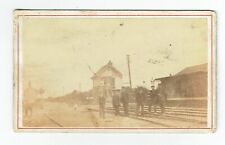 Victorian cdv photo Railway Kirton Station Lincolnshire Loop Line near Boston for sale  KETTERING