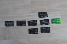 Lot of PSP Memory Cards - 8 memory stick for pro duo Sony cameras, Sony PSP 70A for sale  Shipping to South Africa