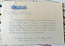 1955 invito mostra usato  Roma