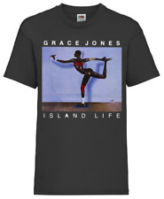 Camiseta Grace Jones Island Life Modelo Hombres Mujeres Unisex 2666, usado segunda mano  Embacar hacia Argentina