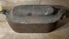 Antique Cast Iron Fish Fryer With Lid 15 7/8” Long, used for sale  Shipping to South Africa