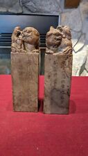 Pair carved chinese for sale  Shipping to Ireland
