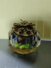 Paperweight glass lidded for sale  WORCESTER