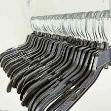 Lote de 20 cabides de roupas tamanho adulto camisas vestido preto plástico gancho giratório, usado comprar usado  Enviando para Brazil