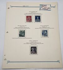 TRIESTE (AMG FTT) - 1949 "PILA-ALESSANDRO VOLTA" Arkusz albumu 6 znaczków łącznie na sprzedaż  Wysyłka do Poland