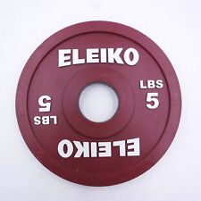 Placa de peso de borracha ÚNICA Eleiko 5 lb vermelha (5 libras no total) comprar usado  Enviando para Brazil
