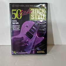 50 Licks Rock Style Guitar Lessons Learn How to Play Video Hal Leonard DVD for sale  Shipping to South Africa