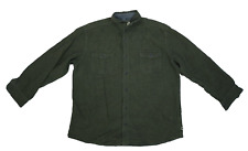 Used, Dakota Grizzly Olive Green Button Front Long Sleeve Shacket Flannel Mens 2XL for sale  Shipping to South Africa