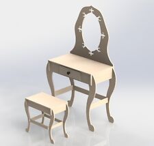Dressing Table Design DXF File CNC or Laser Cutting ArtCAM Vectric VCarve 055 for sale  Shipping to South Africa