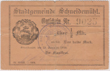 Schneidemühl (Piła), 1/2 Mk, 15.11.1916 (9025) na sprzedaż  PL