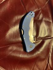 Cold Steel 21TLVLU Talwar Folding Knife 4" CTS XHP Plain blue for sale  Clinton