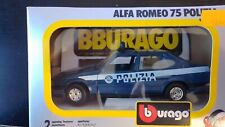 Alfa Romeo 75 Police 1:24 Bburago - unplayed in original box for sale  Shipping to South Africa