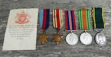 WW2 MEDALS WITH TERRITORIAL EFFICIENCY MEDAL NAMED TO W/O N.P. FOSTER R.A., used for sale  UK