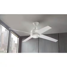 Mercer 52 in. Ventilador de techo blanco interior LED integrado con kit de luz y control remoto segunda mano  Embacar hacia Argentina