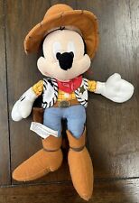 "Peluche leñoso auténtico original de Mickey Mouse Toy Story de 11""" segunda mano  Embacar hacia Argentina