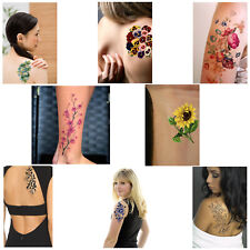Tatuaje temporal de flores, de colección inspirado arte floral tatuaje falso segunda mano  Embacar hacia Mexico