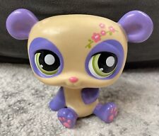 Littlest Pet Shop Creme Roxo 4” Jumbo Deco Panda Urso Flores Olhos Verdes comprar usado  Enviando para Brazil