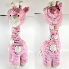 Animal de peluche Amigurumi Hecho a Mano Crochet/Tejido Rosa Fresa Blanco segunda mano  Embacar hacia Argentina