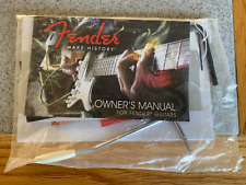 Manuales de guitarra Fender Stratocaster con trémolo EE. UU. etiquetas colgantes estuche caramelo sin abrir segunda mano  Embacar hacia Argentina