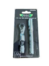 Used, New VIM Tools 3pc 1/4" dr + 1/4" Hex Stubby Nano Ratchet w/ Extension #NR400K for sale  Shipping to South Africa