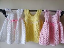 Crocheted baby dress for sale  HALESOWEN