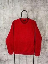 Męska czerwona bluza z długim rękawem Diesel z okrągłym dekoltem premium duże centrum logo sweter na sprzedaż  PL